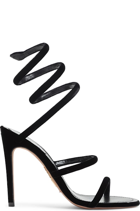 Homeware René Caovilla René Caovilla Velvet Snake Sandals