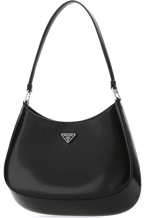 Bags Sale for Women Prada Black Leather Cleo Shoulder Bag