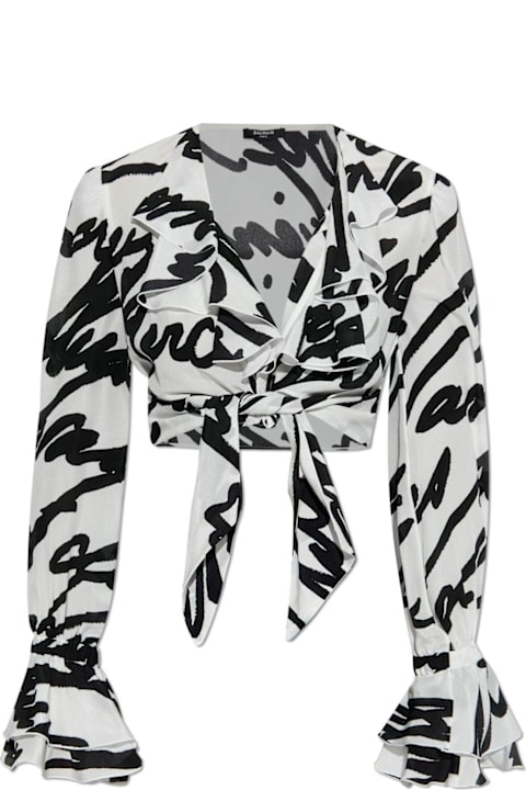 Homeware Balmain Love Letter Ruffled Skirt