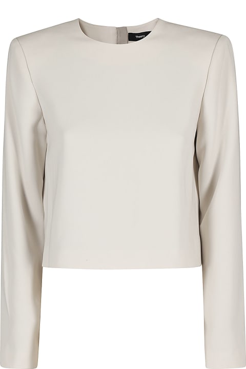 Theory Sweaters for Women Theory Ls Mnml Cr