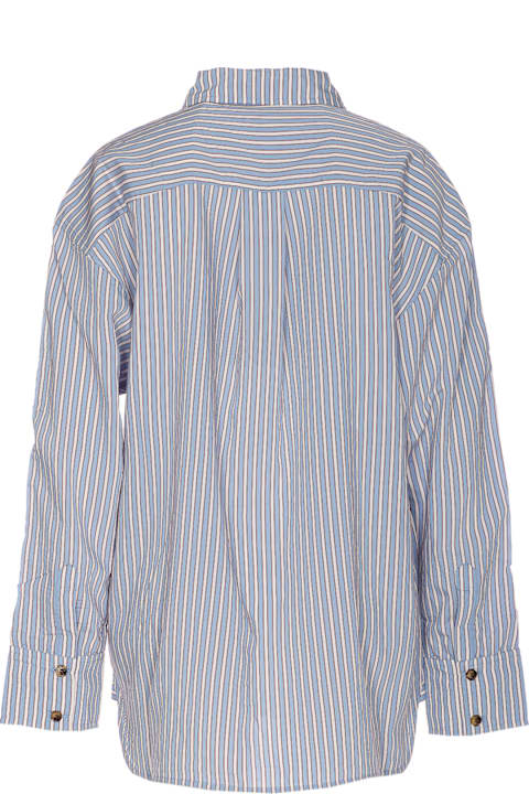Ganni Topwear for Men Ganni Striped Yarn Dyed Shirt