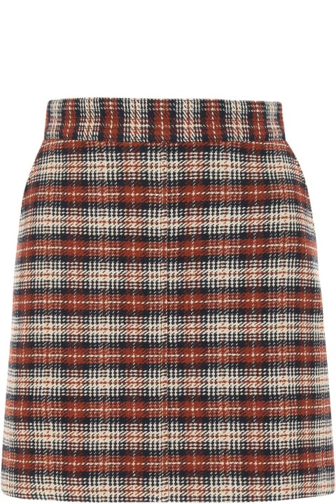 ウィメンズ See by Chloéのスカート See by Chloé Embroidered Cotton Blend Mini Skirt