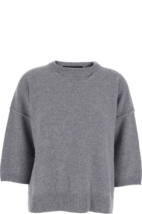 Federica Tosi for Women Federica Tosi Maglia Over 70%lana/30%cashmere Cuciture A Vista