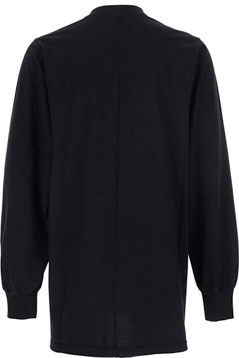 Homeware DRKSHDW Black Crewneck T-shirt With Logo Print On The Front In Cotton Man