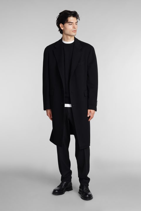 Coat In Black Wool