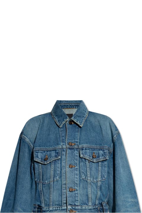 Saint Laurent Coats & Jackets for Women Saint Laurent 80s Vintage Blue Denim Jacket