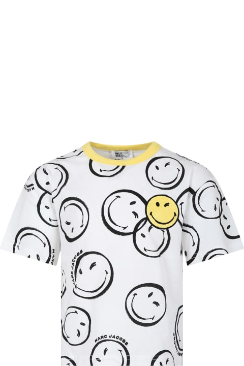 ウィメンズ新着アイテム Marc Jacobs White T-shirt For Kids With Logo