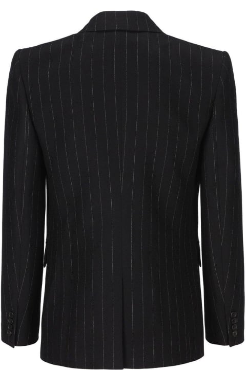 Saint Laurent Clothing for Men Saint Laurent Pinstriped Tailored Blazer