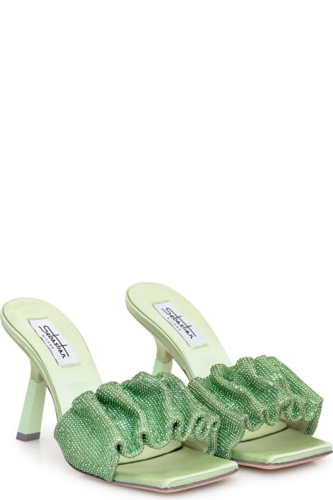 Cher Crystal Mule Sandal
