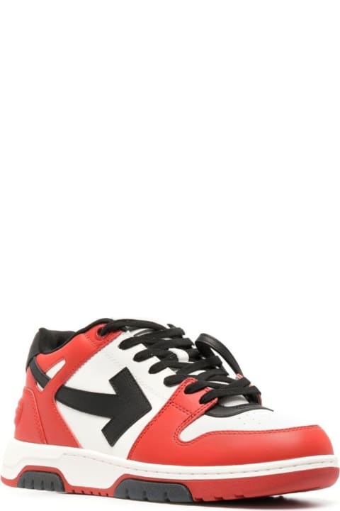 (out Of Office Calf Leather Red Black)