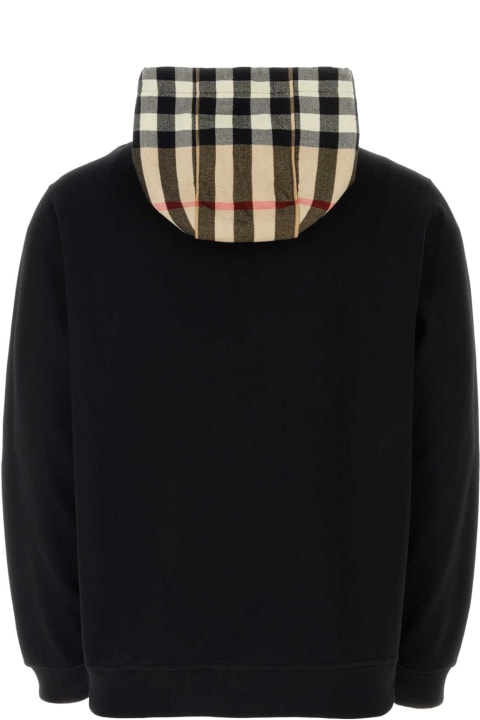 Fashion for Men Burberry Black Cotton Sweatshirt