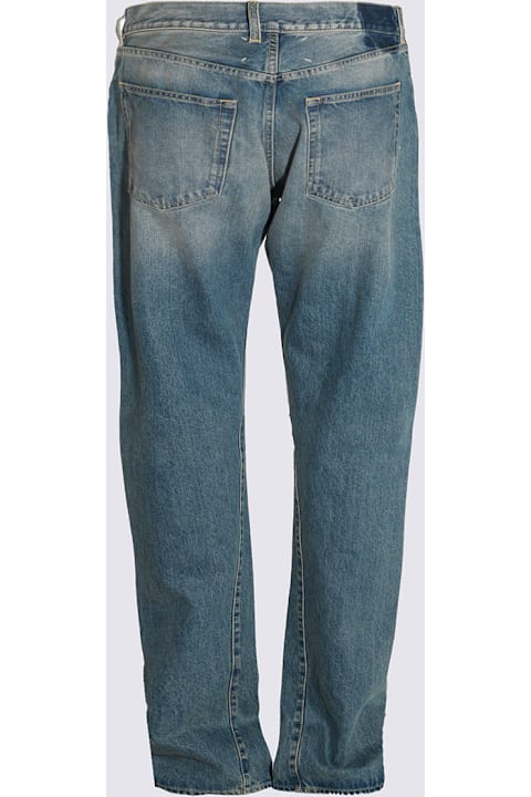 Maison Margiela الجينز لـ القسم الرجالي Maison Margiela Blue Cotton Denim Jeans