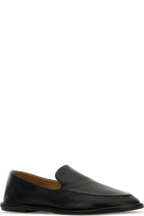 The Row for Women The Row Black Leather Canal Loafers