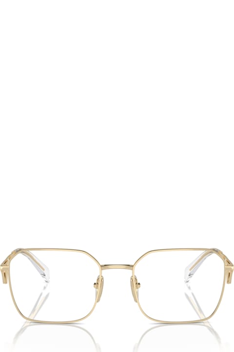 Prada Eyewear Eyewear for Women Prada Eyewear Pr A51v Pale Gold Glasses