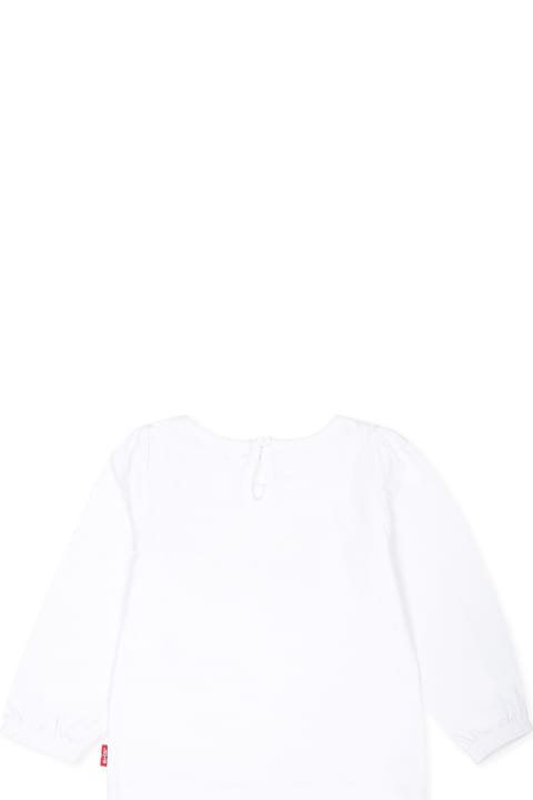 Levi's لـ Kids Levi's White T-shirt For Baby Girl With Logo