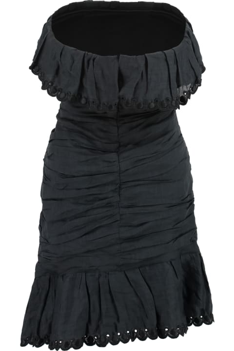 キッズ Isabel Marantのワンピース＆ドレス Isabel Marant Off-shoulder Minidress With Ruches Detail