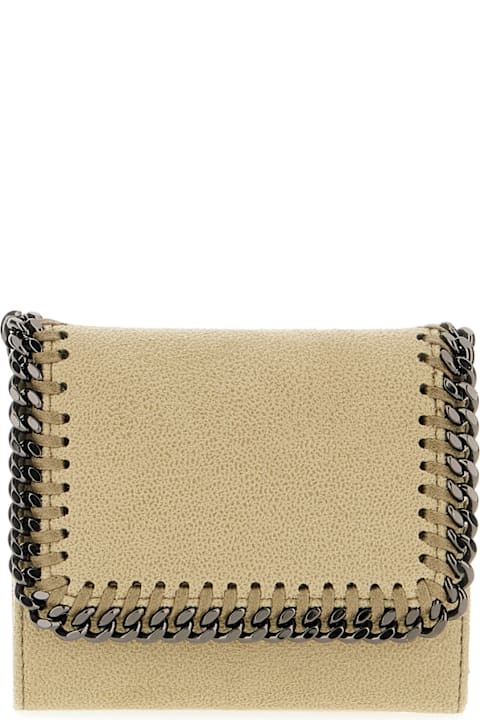 Stella McCartney for Women Stella McCartney Khaki Green Shaggy Deer Falabella Wallet