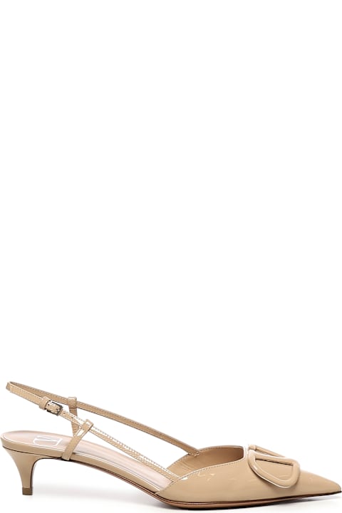 Valentino Garavani Shoes for Women Valentino Garavani Vlogo Signature Patent Leather Slingback Décolleté