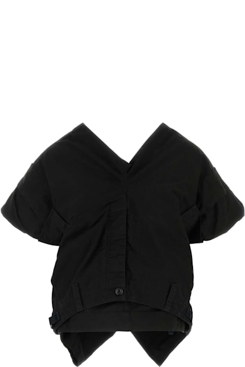 Homeware Balenciaga Black Cotton Blend Top