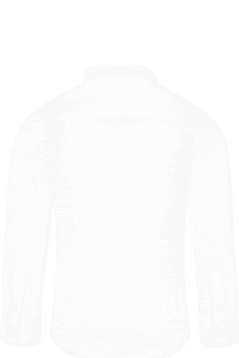 Homeware Hugo Boss White Shirt For Boy With Logo