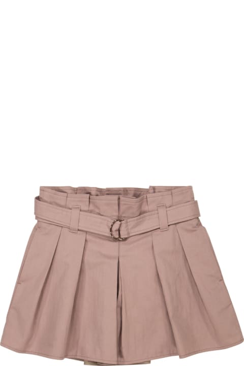 Crispy Cotton Gabardine Skirt