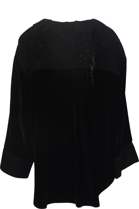 By Walid for Women By Walid Embellished Tie-neck Tunic