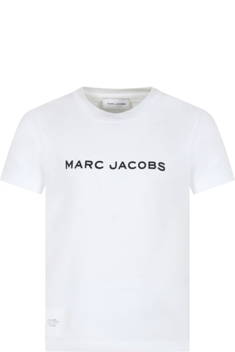 Marc Jacobs T-Shirts & Polo Shirts for Boys Marc Jacobs White T-shirt For Kids With Logo Print