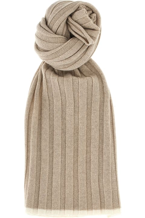 Scarves for Men Brunello Cucinelli Ribbed Scarf