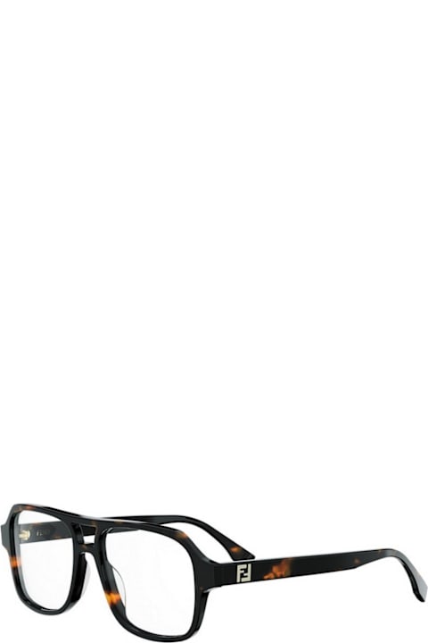 Fendi Eyewear لـ Kids Fendi Eyewear Fendi Fe50131i Ff Squared 056 Havana Glasses