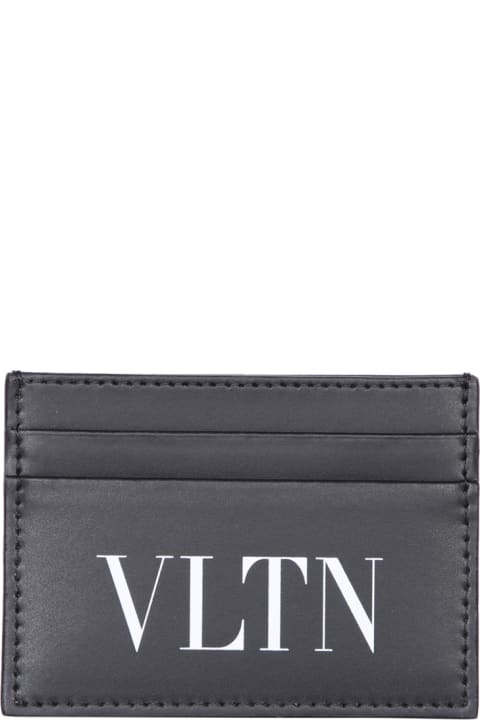 Wallets for Men Valentino Vltn Black Cardholder