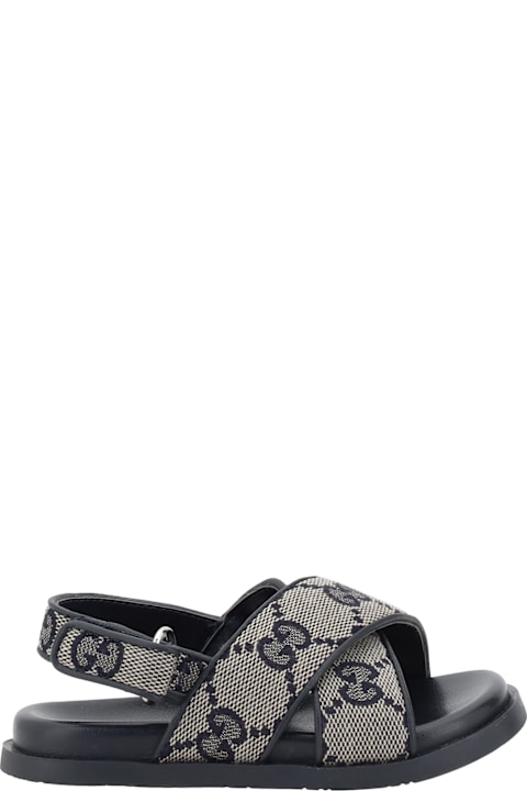 Gucci Shoes for Boys Gucci Gg Pattern Sandals