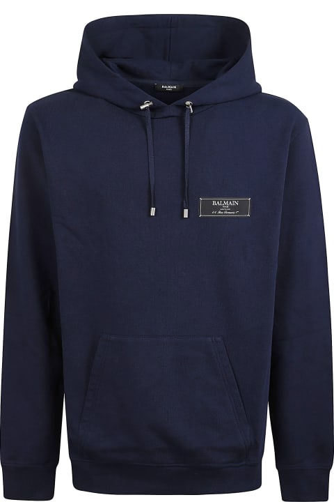 メンズ Balmainのフリース＆ラウンジウェア Balmain Pierre Label Hoodie