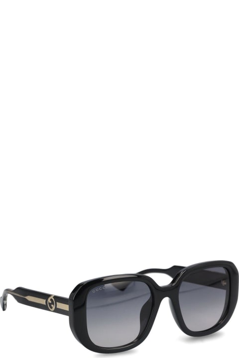 ウィメンズ Gucci Eyewearのアイウェア Gucci Eyewear Round Frame Sunglasses