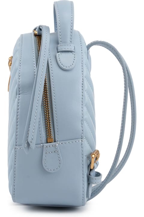 Pinko Backpacks for Women Pinko Love Bag Mini Backpack In Matelasse' Leather