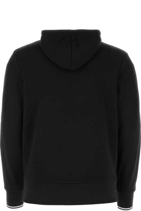 Fred Perry for Women Fred Perry Black Cotton Sweatshirt