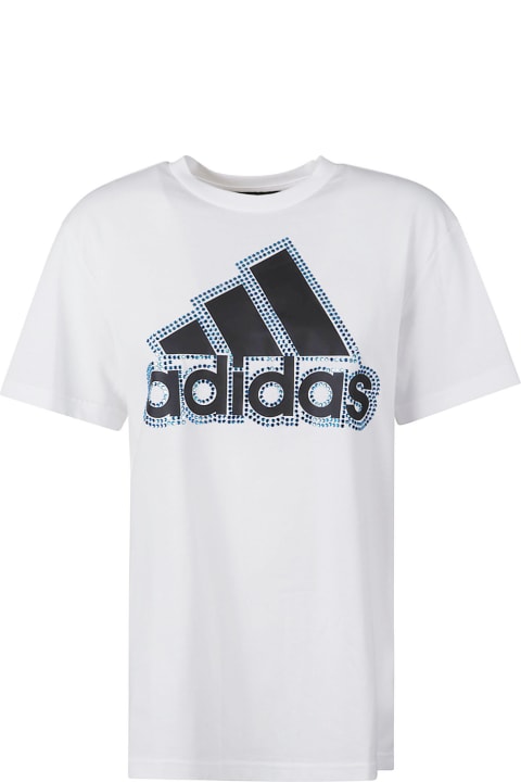 ウィメンズ Adidasのトップス Adidas Logo Embellished T-shirt