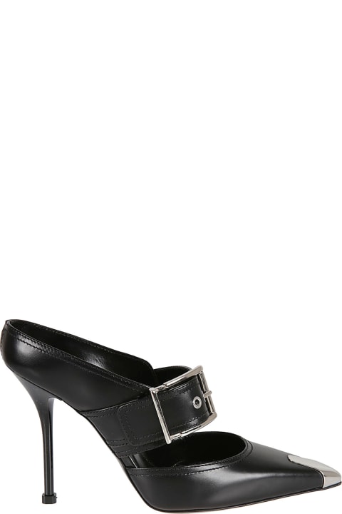 Pointed Toe Buckle Pumps