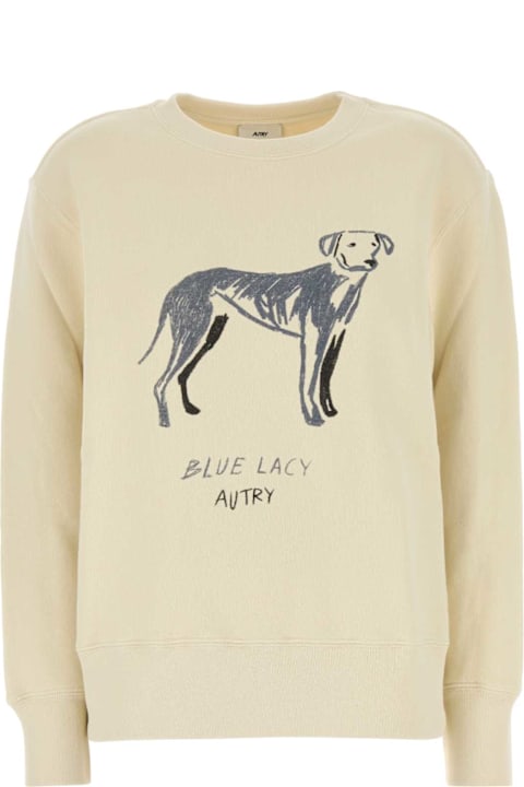Autry Fleeces & Tracksuits for Women Autry Cream Cotton Main Wom Sweatshirt