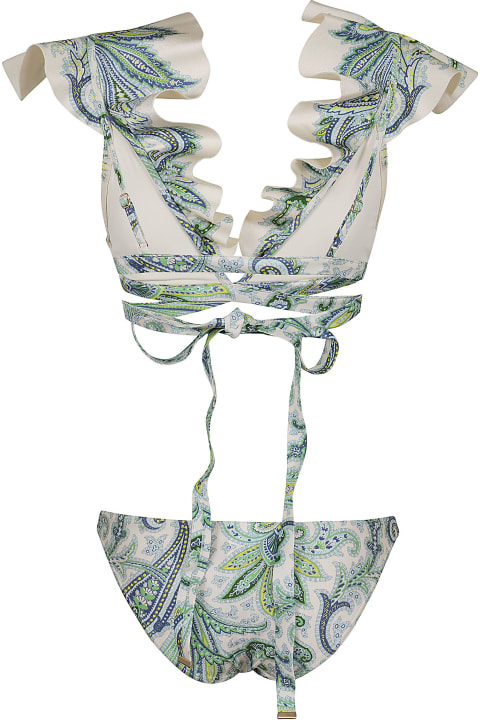 Clothing for Women Zimmermann Ottie Wrap Ruffle Bikini