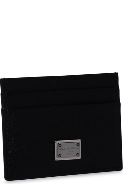 Fashion for Men Dolce & Gabbana Black Leather Dauphine Card Holder