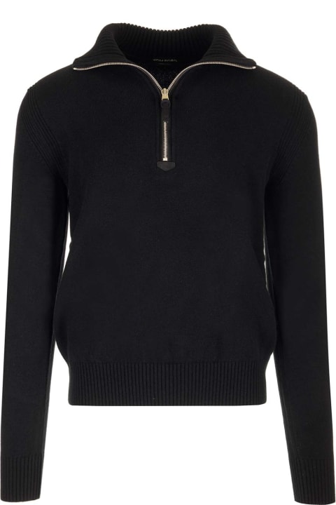 Sweaters for Men Tom Ford Half-zip Sweater