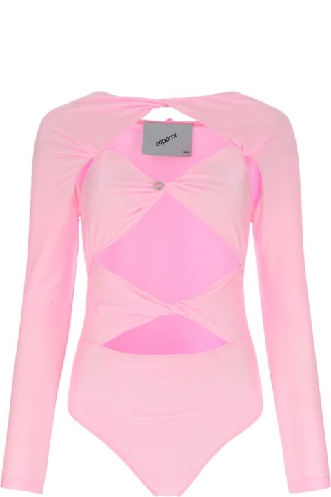 Coperni for Women Coperni Fluo Pink Lycra Bodysuit