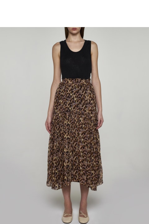 Skirts for Women Marant Étoile Veronique Pleated Midi Skirt