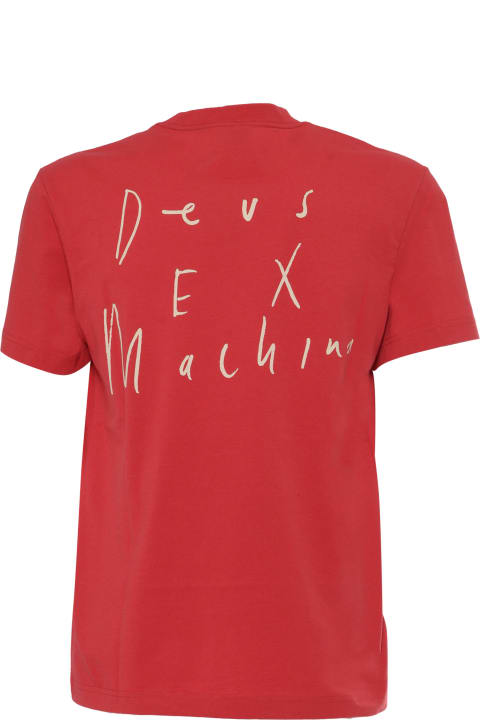 Deus Ex Machina Topwear for Men Deus Ex Machina Red Bobskull T-shirt