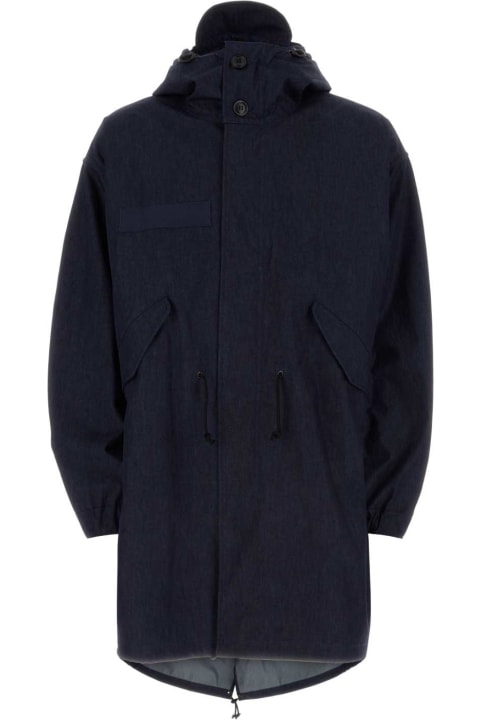 Clothing for Men Junya Watanabe Dark Blue Cotton Junya Watanabe X C.p. Company Jacket