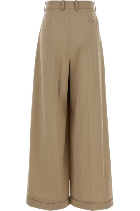 Homeware Loewe Beige Cotton Wide-leg Pant