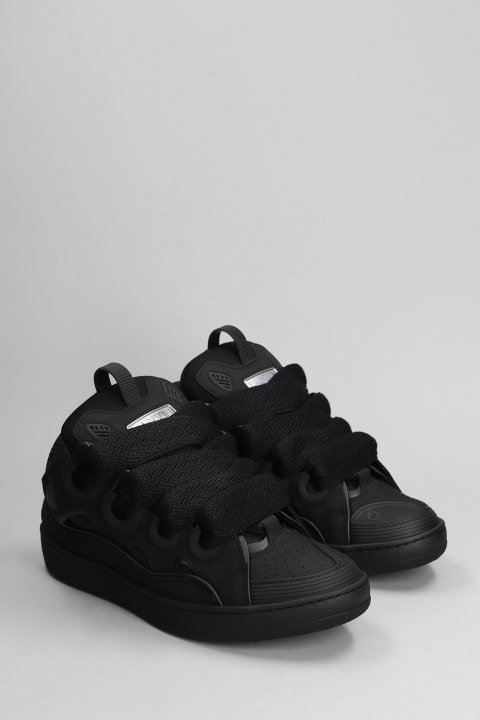 Lanvin for Men Lanvin Curb Sneakers In Black Leather