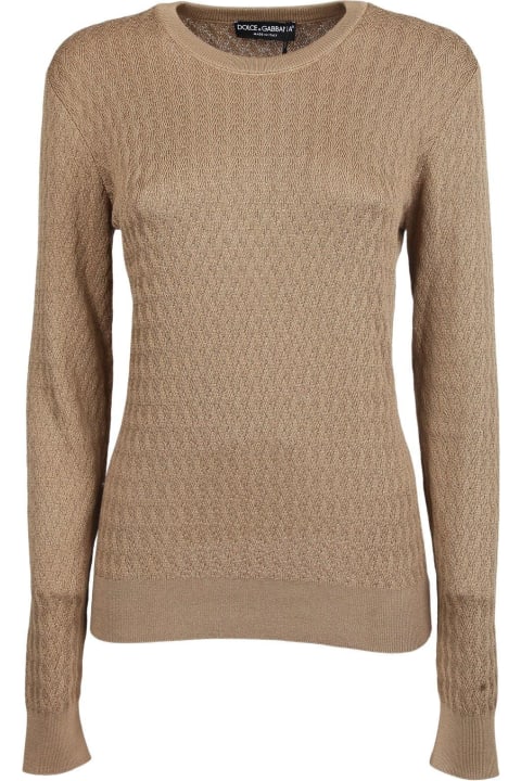Dolce & Gabbana for Women Dolce & Gabbana Cable Knit Sweater