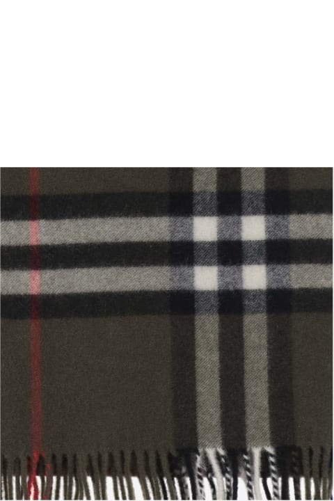 Burberry Scarves for Men Burberry Cashmere Scarf With Check Pattern