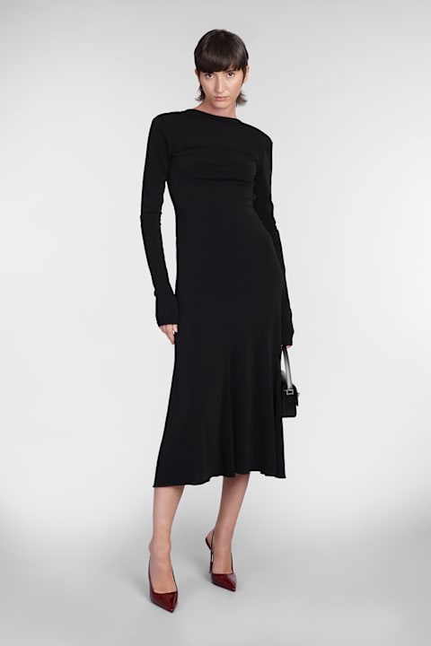 The Andamane Dresses for Women The Andamane Sabrina Dress In Black Polyester